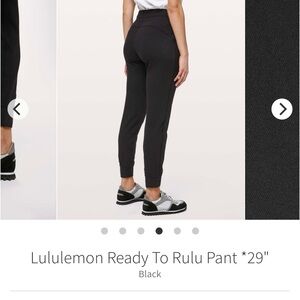 Lululemon Black Ready To Rulu Pant
